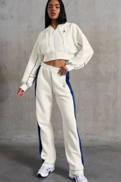Oh Polly Tracksuits | Matching Sets^Wide Leg Sweatpants in White