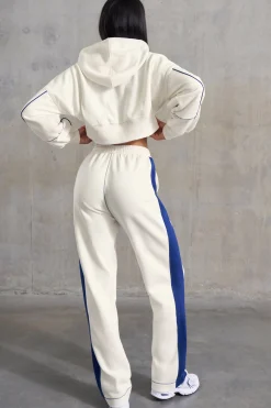 Oh Polly Tracksuits | Matching Sets^Wide Leg Sweatpants in White