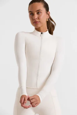 Oh Polly Tops^Zip Up Jacket in White