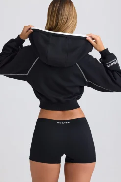 Oh Polly Tracksuits | Sweatshirts^Zip-Up Cropped Hoodie in Black