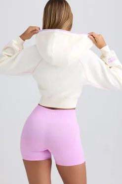 Oh Polly Tracksuits | Sweatshirts^Zip-Up Cropped Hoodie in Eggshell